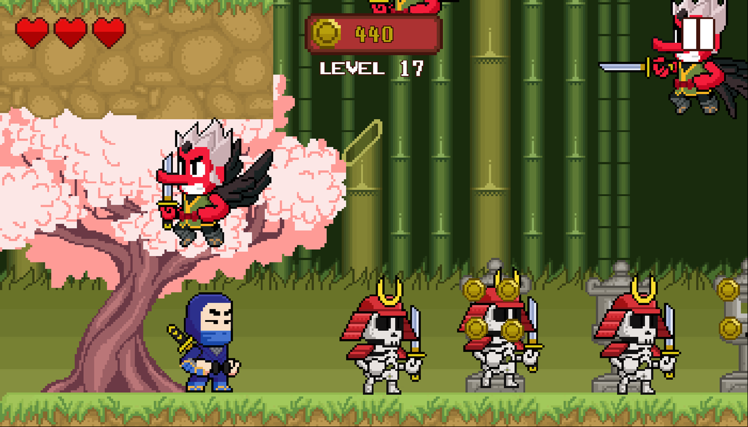 Pixel Ninja Adventure Game Challenge Screenshot.