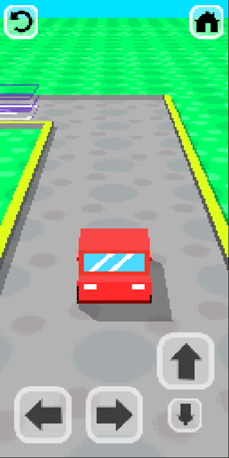 Pixel Park 3D Game Level Start Screenshot.