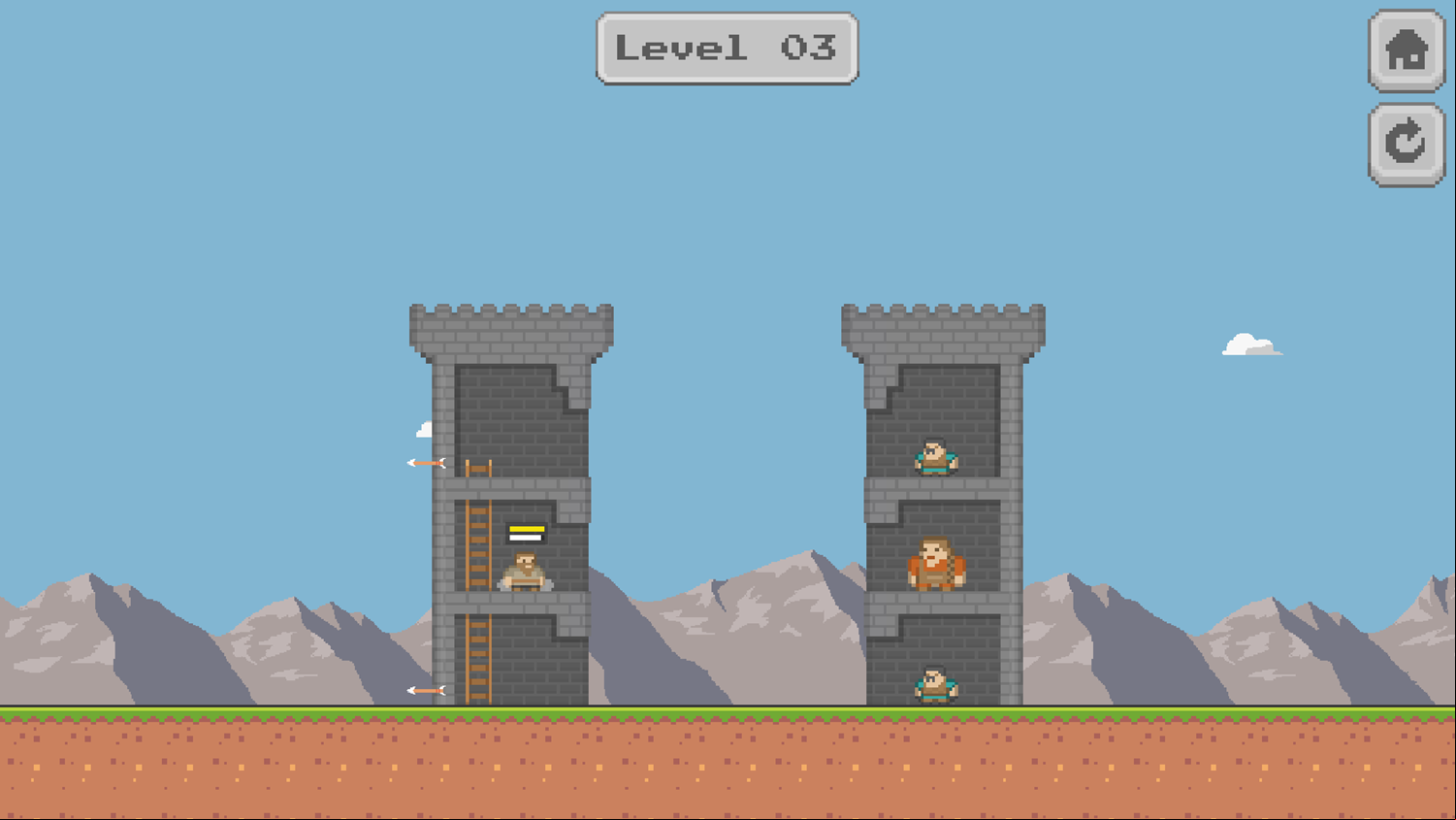 Pixel Tower Battle Game Next Level Screenshot.
