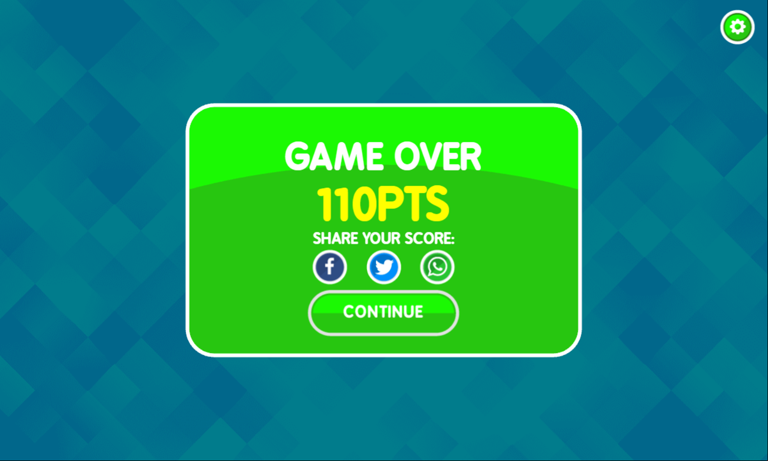 Play Dominoes Game Over Screenshot.