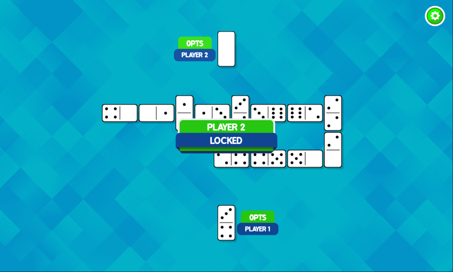 Play Dominoes Game Opponent Locked Screenshot.