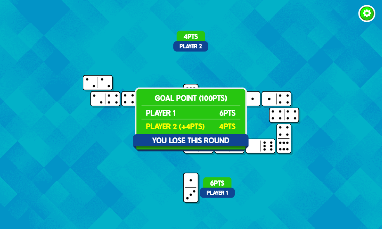 Play Dominoes Game You Lose Screenshot.