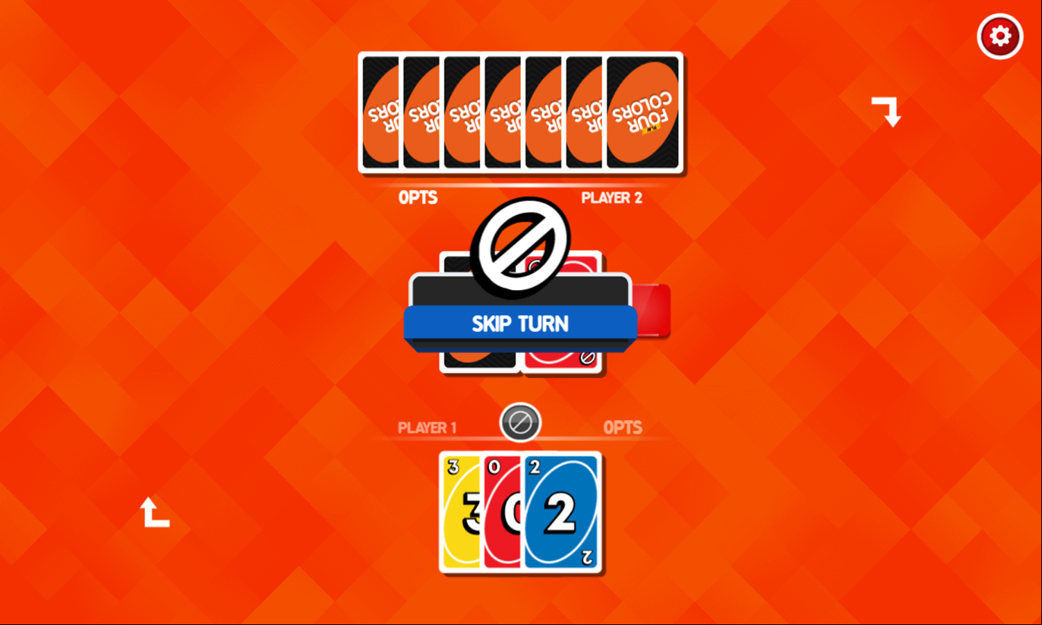 Play Four Colors Game Skip Turn Screenshot.