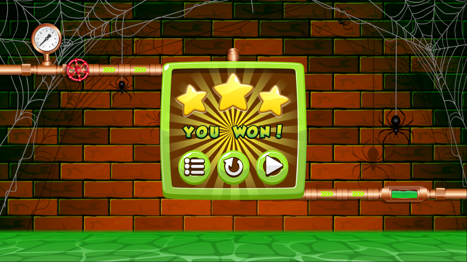Plumber Game Complete Screenshot.