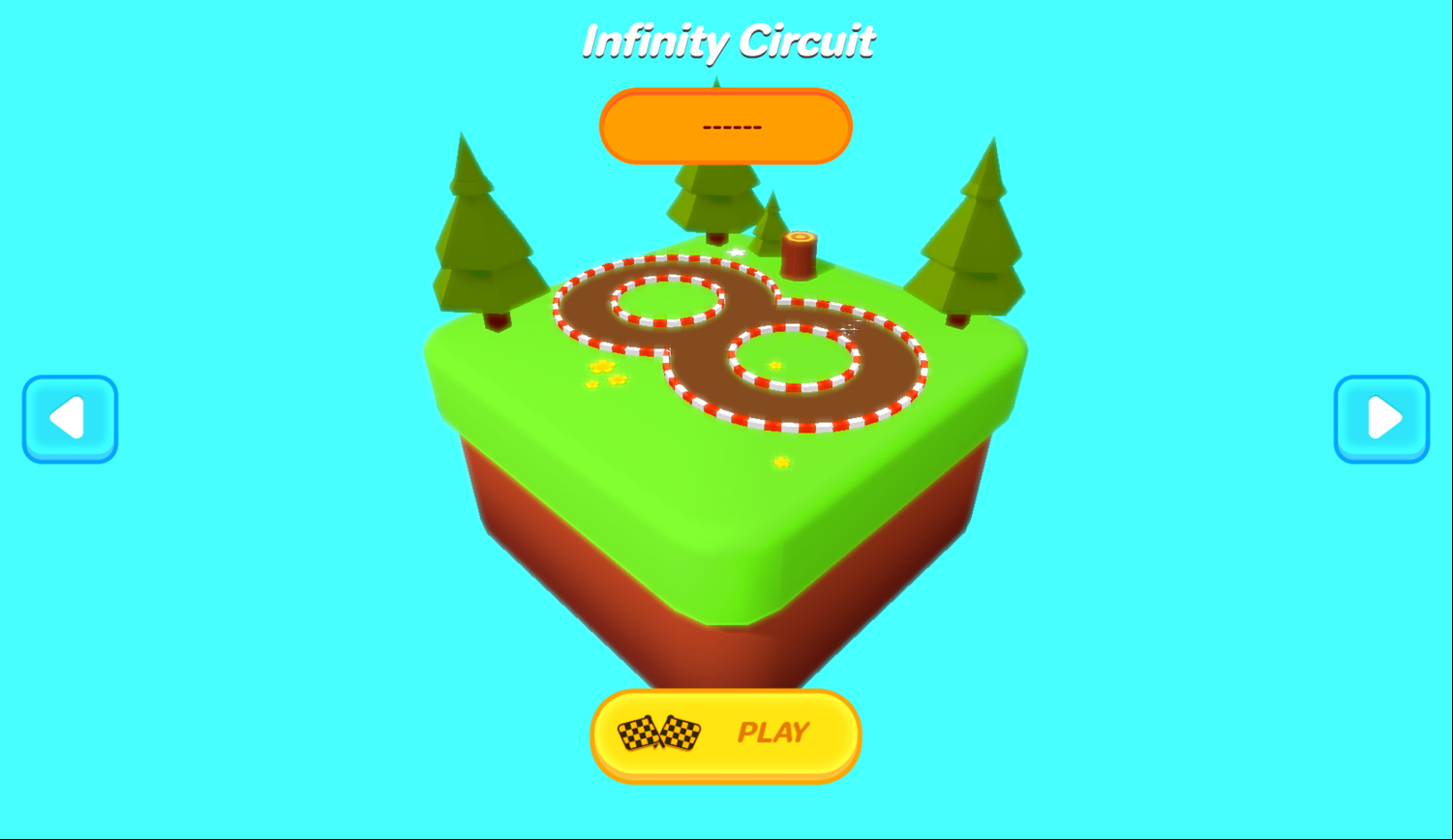 Pocket Drift Game Welcome Screen Screenshot.