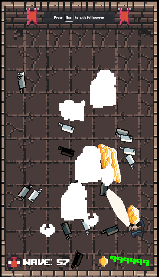 Pocket Dungeon Survivor Game New Wave Screenshot.