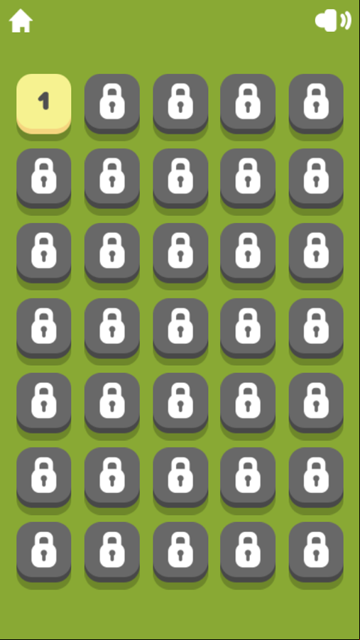 Pocket Golf Game Level Select Screenshot.