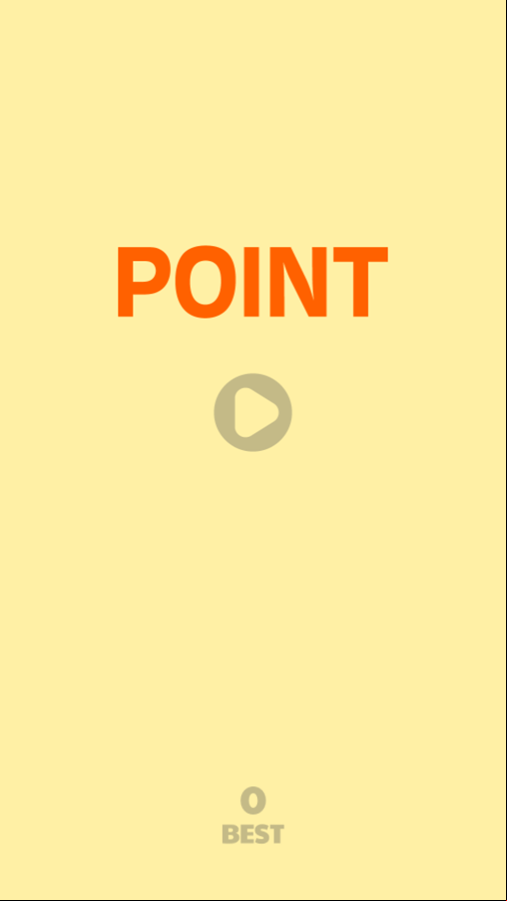 Point Game Welcome Screen Screenshot.
