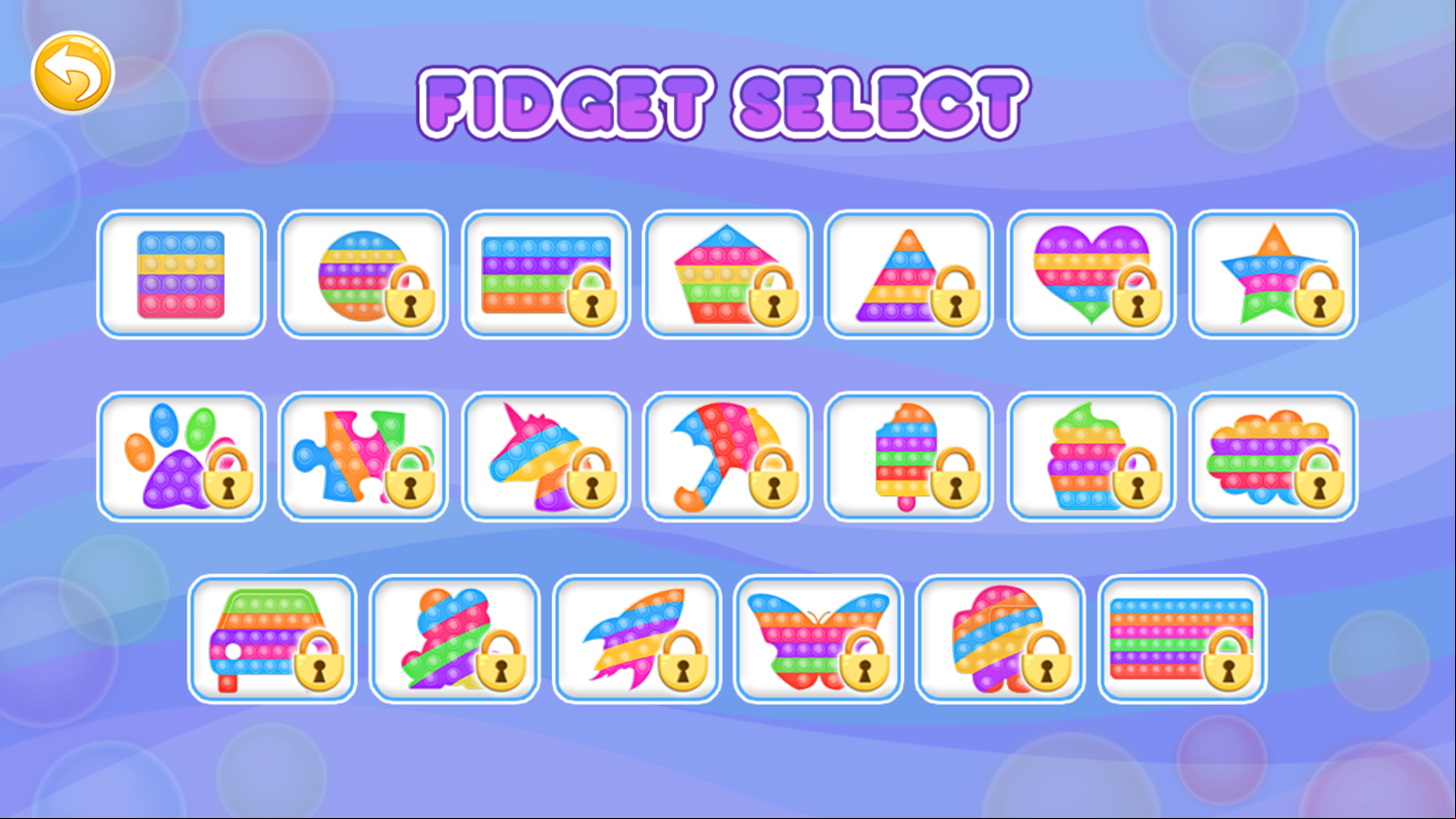 Pop It Fidget Now Fidget Select Screenshot.