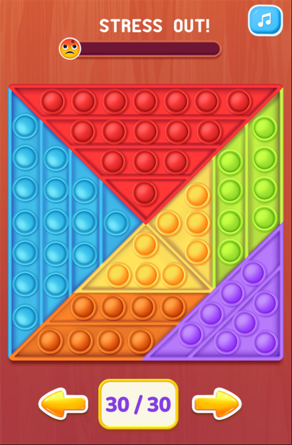 Pop It Fiesta Game Final Level Screenshot.