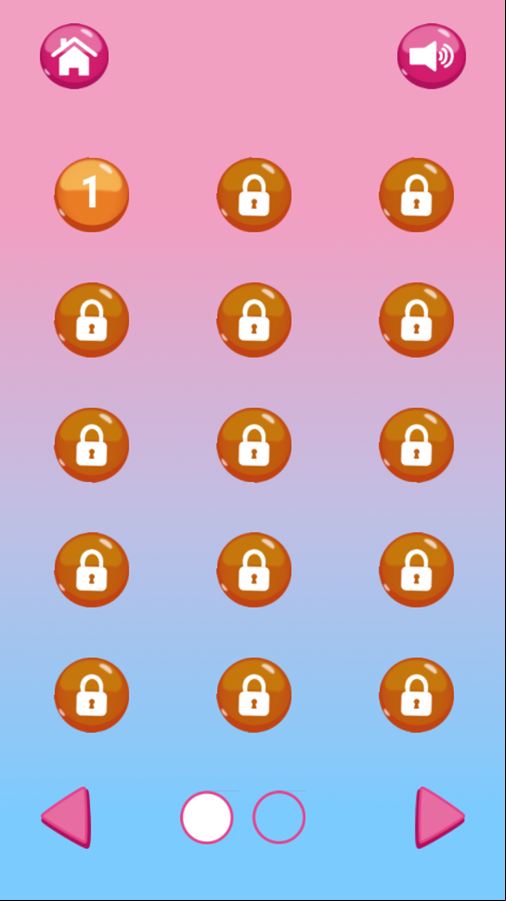 Pop It Game Race Level Select Screenshot.