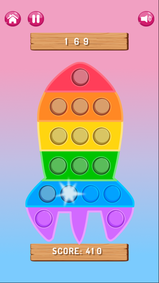 Pop It Game Survive Level Play Screenshot.