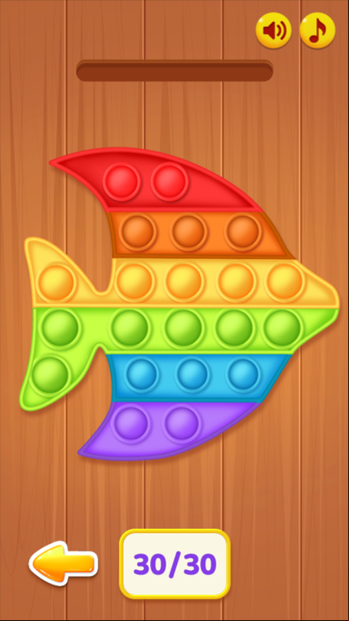 Pop It Master Game Final Level Screenshot.