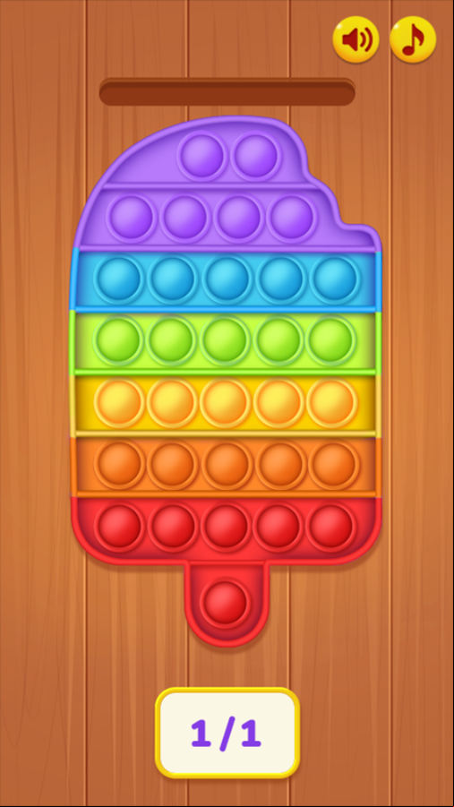 Pop It Master Game Level Start Screenshot.