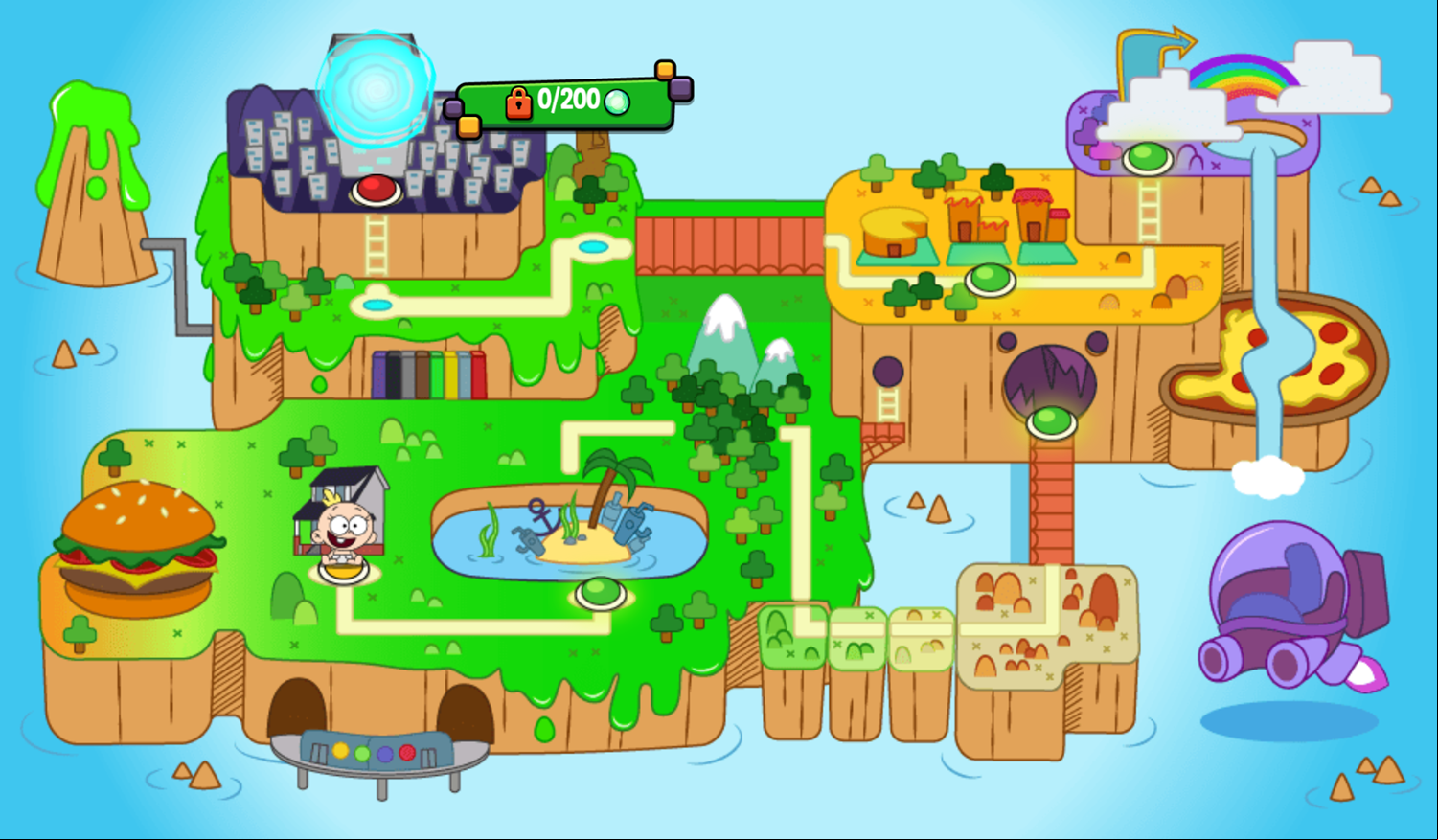 Portal Chase Game Map Screenshot.