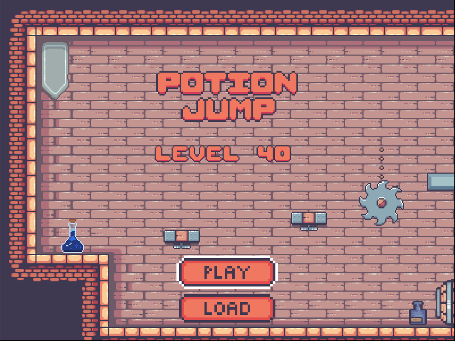 Potion Jump Game Final Level Screenshot.