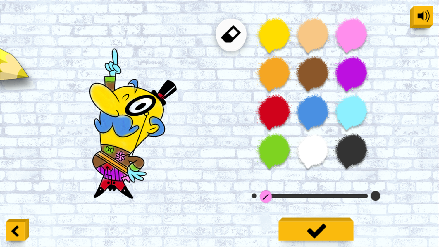 Powerpuff Girls Color In Colored Gameplay Screenshot.