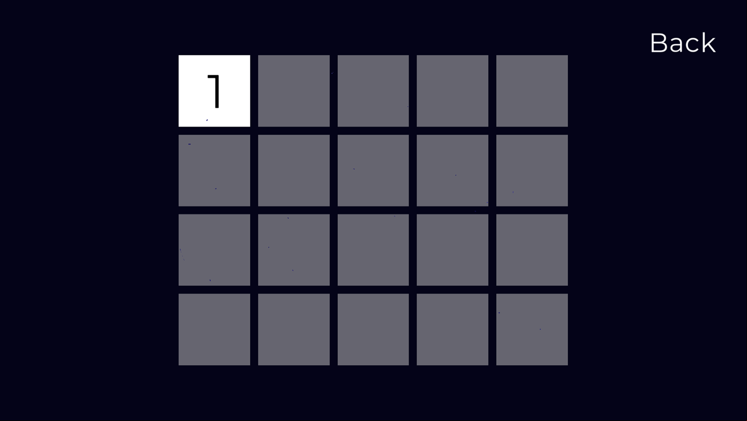 Primo Game Level Select Screenshot.