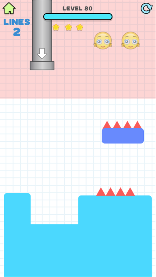 Protect Emojis Game Final Level Screenshot.