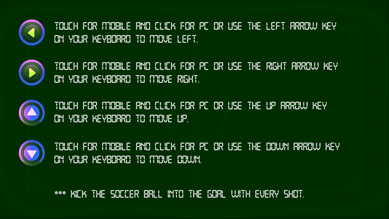 Push Puzzle Football Game How To Play Screenshot.