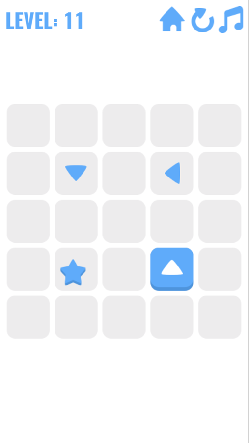 Push The Box Game Level With Direction Change Arrows Screenshot.