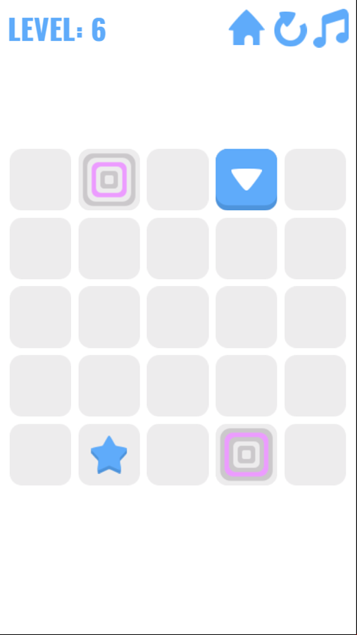Push The Box Game Level With a Warp Tile Screenshot.