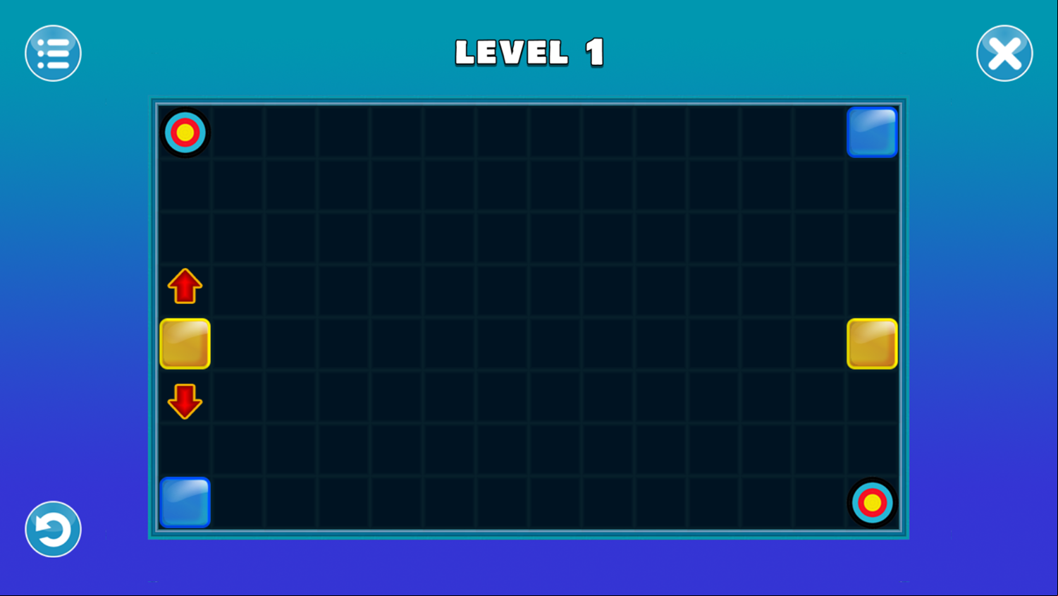 Pushing Blocks Game Level Play Screenshot.