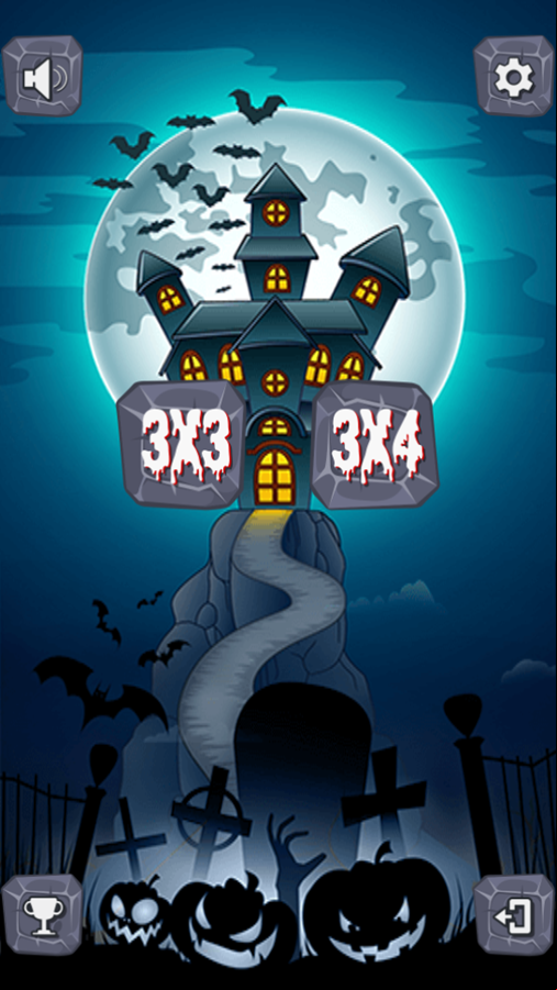 Puzzle Slide Terror Game Select Grid Screenshot.