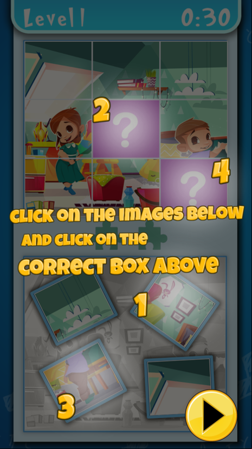 Quebra Cabecas Game How To Play Screenshot.