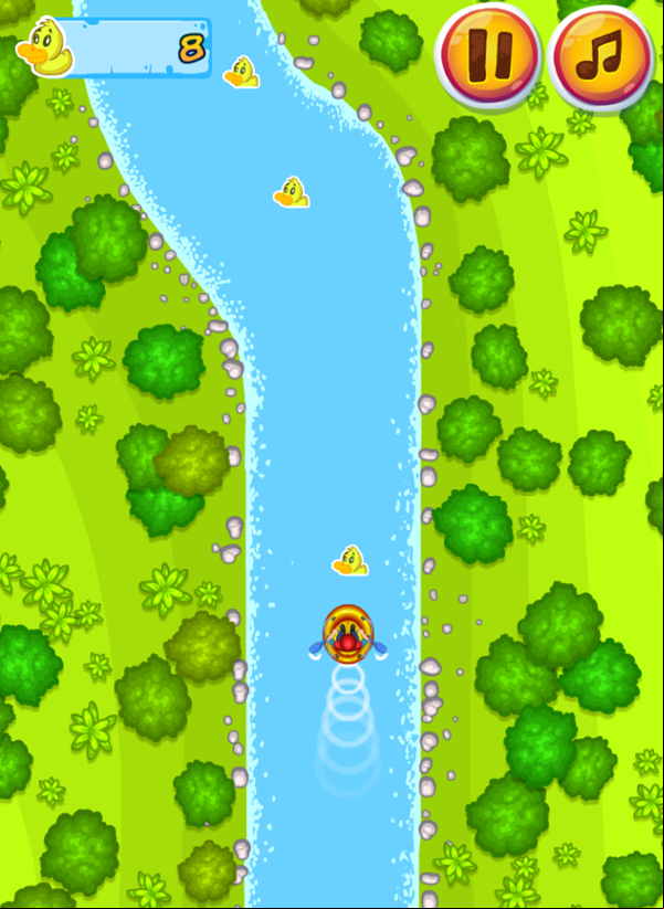 Rafting Adventure Game Play Screenshot.