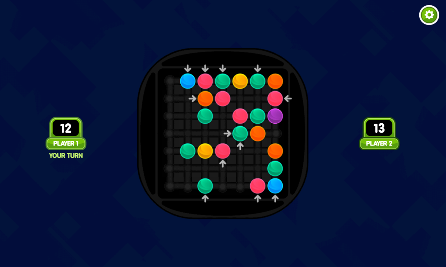 Rainbow Bead Game Play Screenshot.