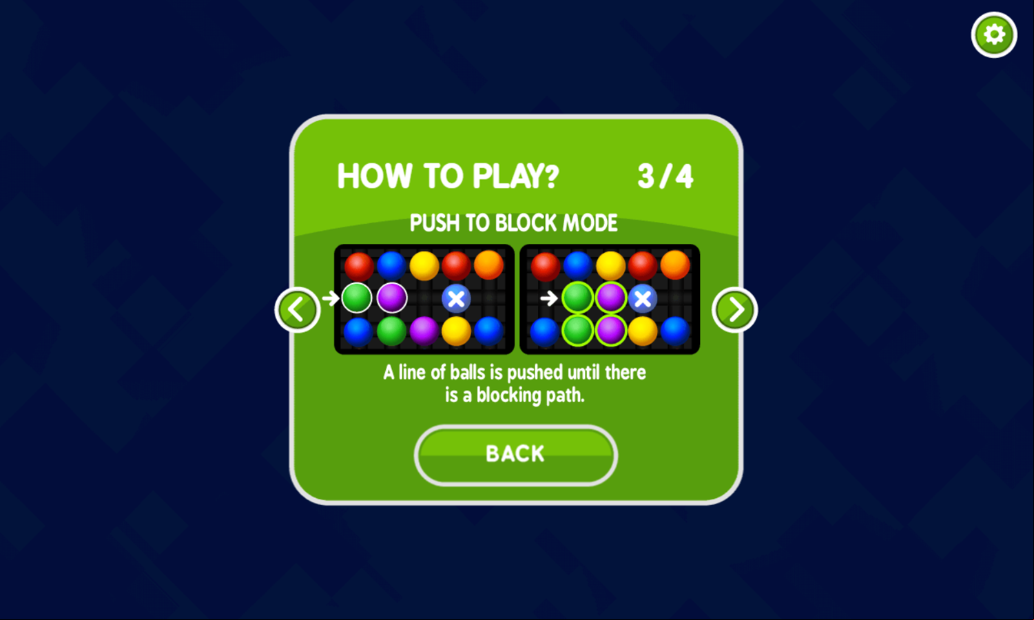 Rainbow Bead Game Push To Block Screenshot.