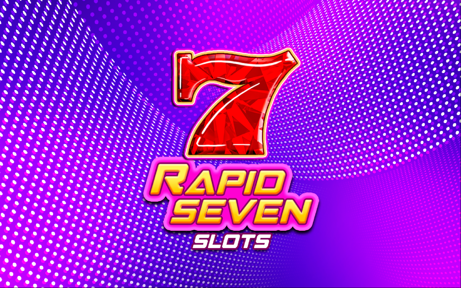 Rapid Seven Slots Game Welcome Screen Screenshot.