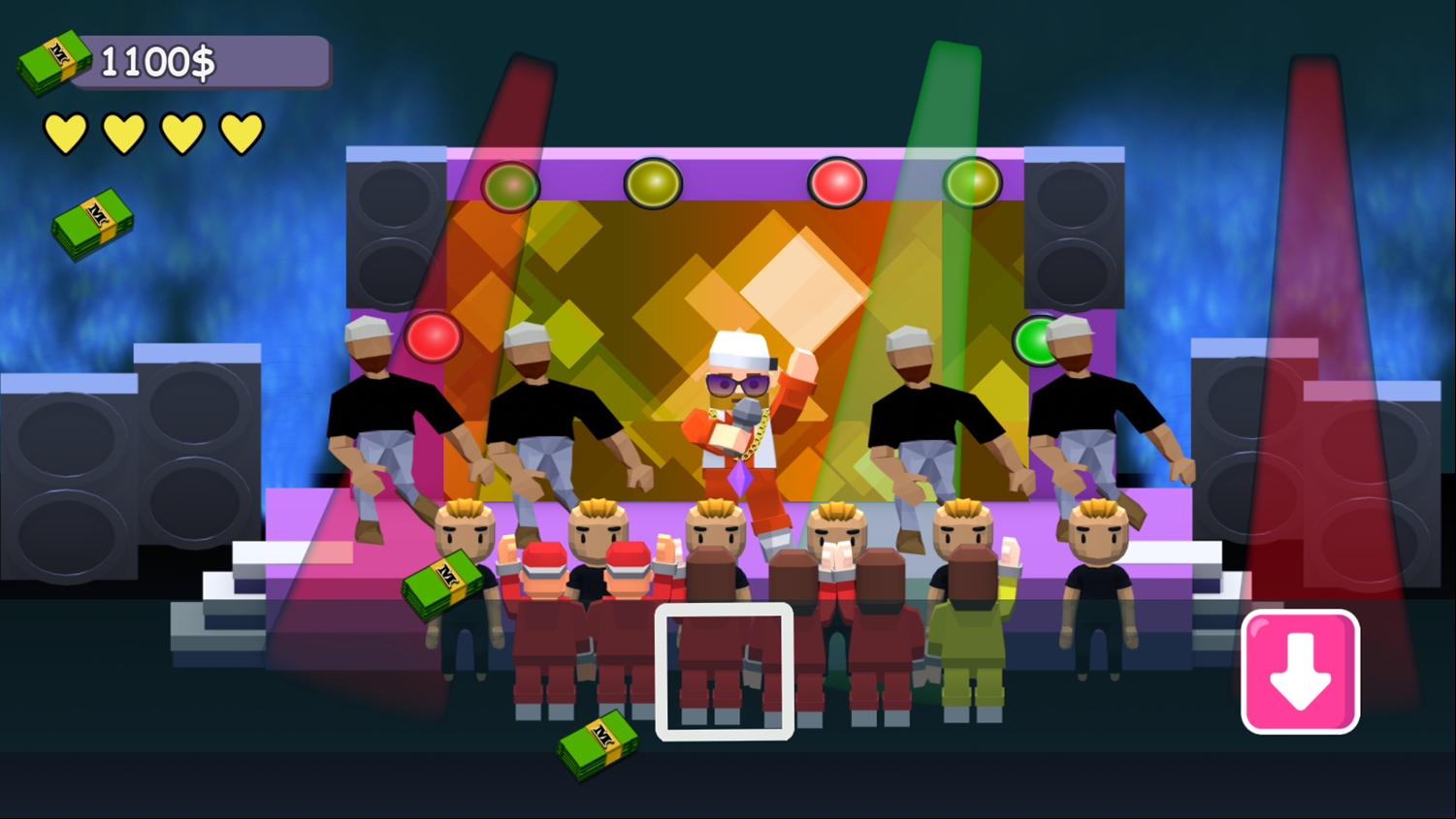 Rapper Hip Hop Dance Game Start Screenshot.