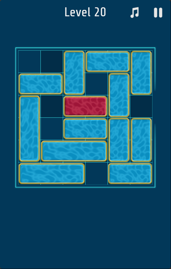 Red Slide Game Level Progress Screenshot.