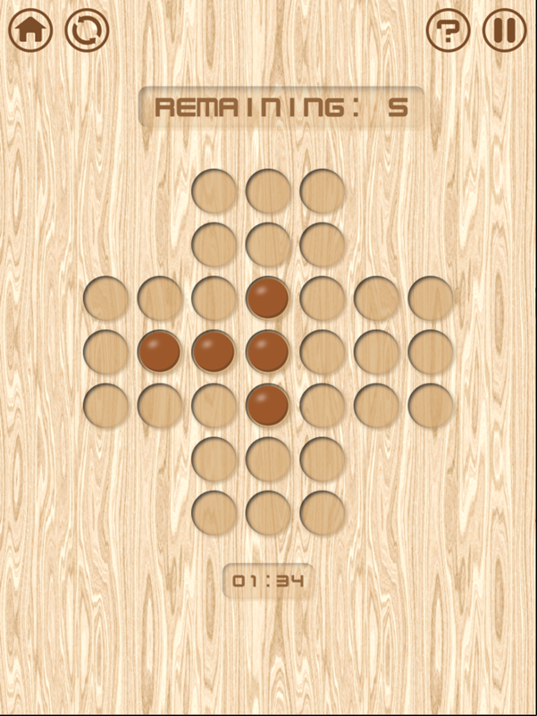 Resta Um Peg Solitaire Final T Screenshot.