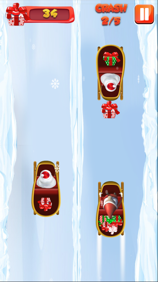 Ride Safely Santa Game Screenshot.