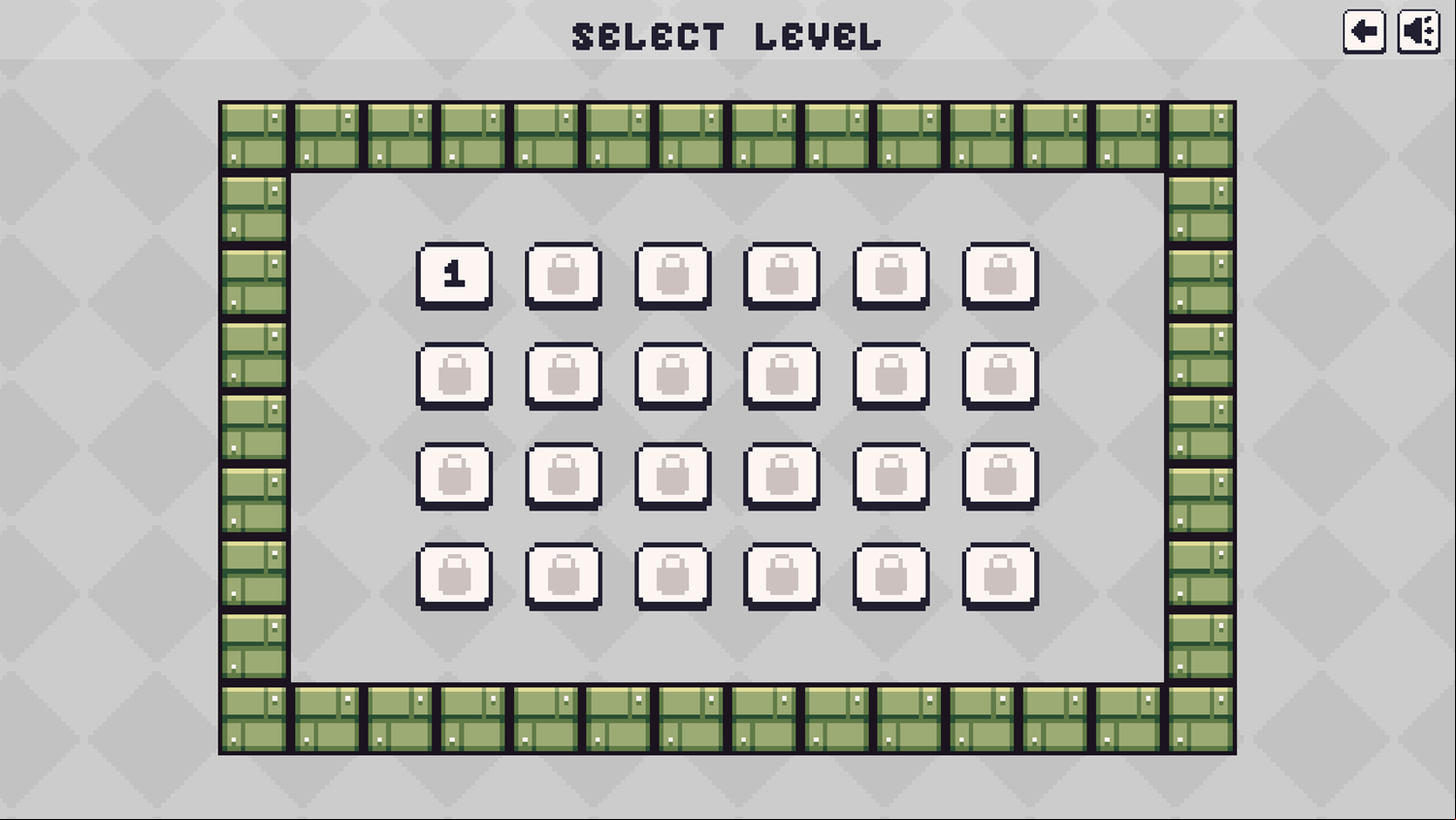 Robo Exit Game Select Level Screenshot.