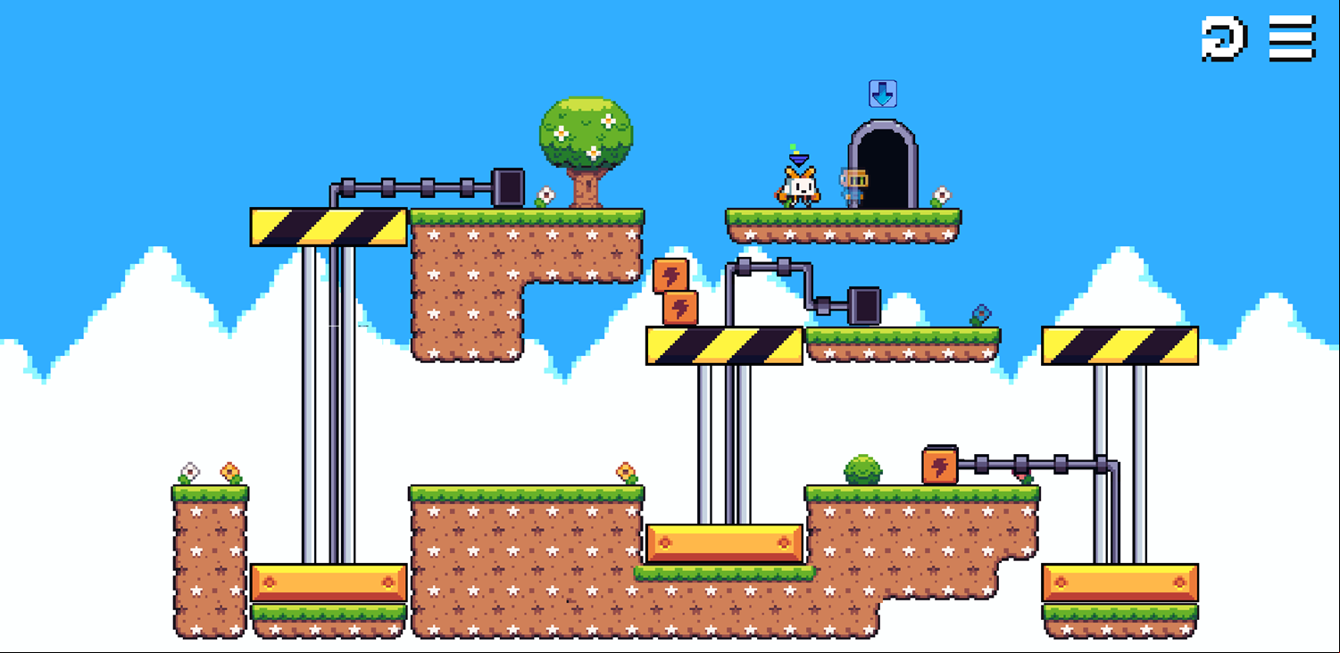 Roboduo Game Level Where You Create Stairs to Climb Screenshot.