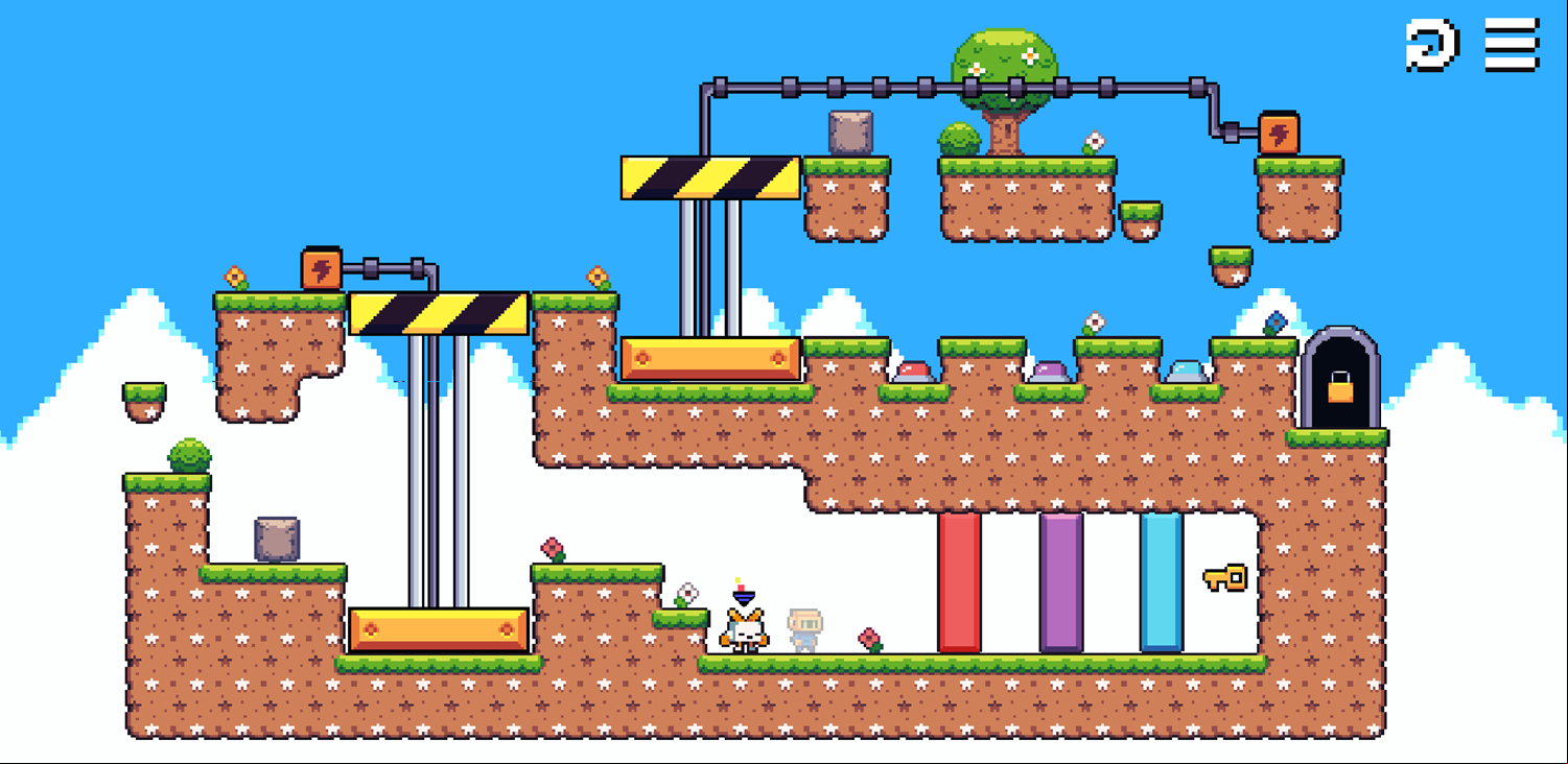 Roboduo Game Final Level Screenshot.