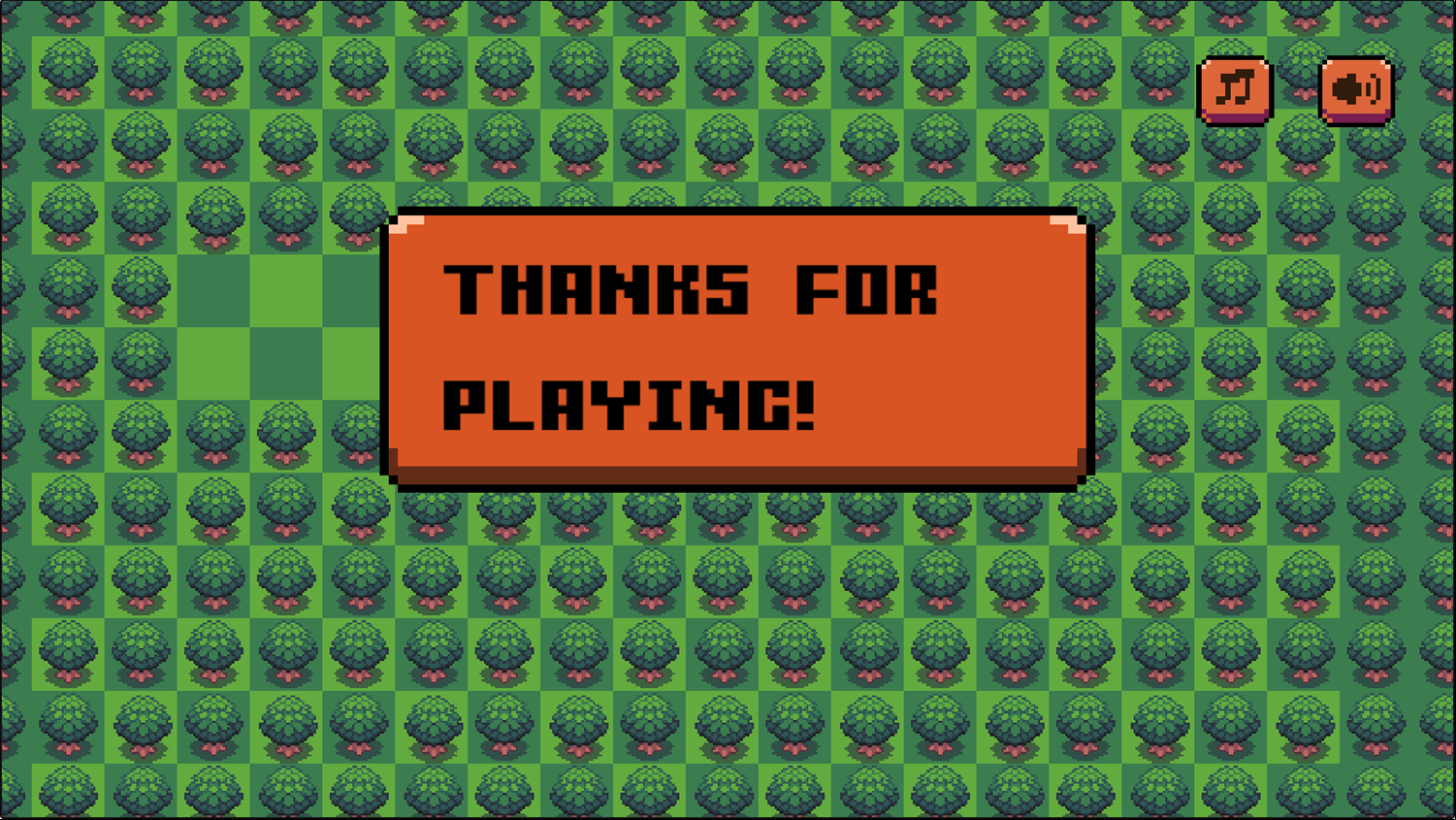Rock Forest Game Complete Screenshot.