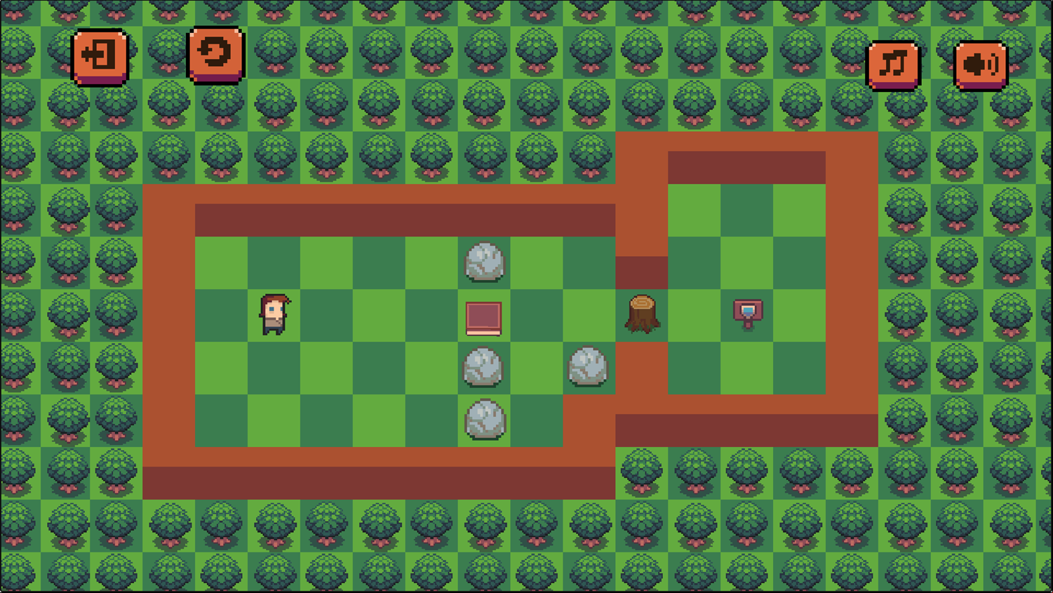 Rock Forest Game Next Level Screenshot.