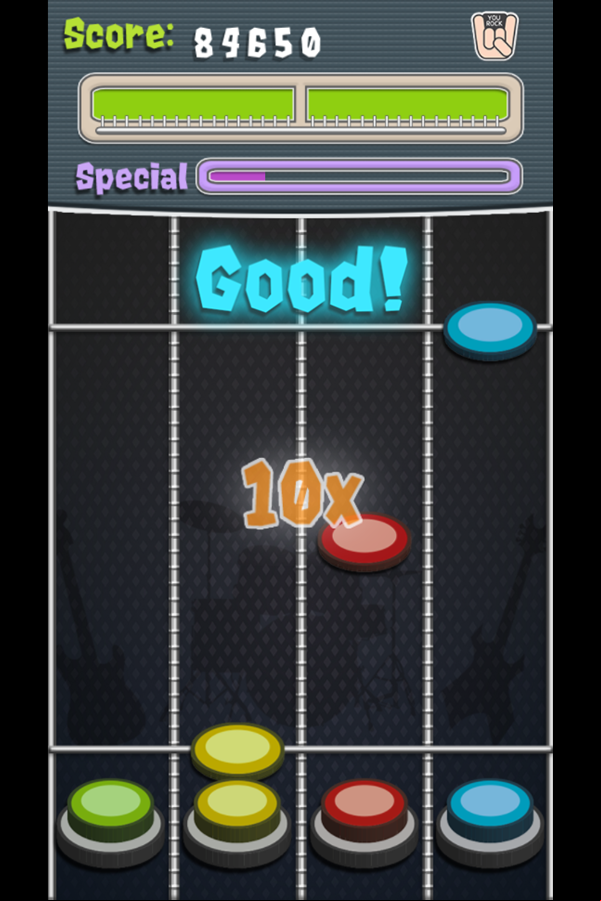 Rock Music Game Screenshot.
