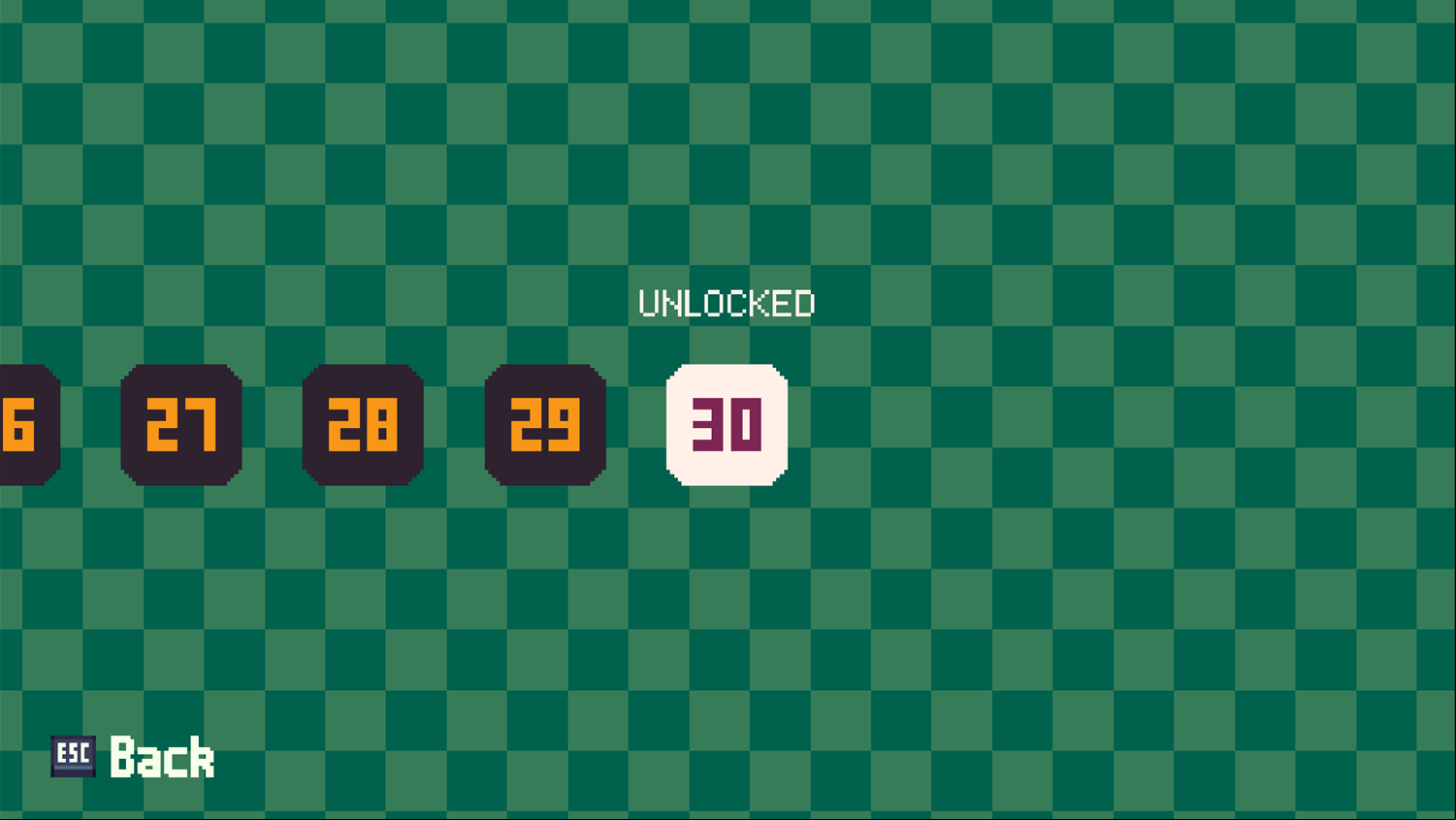 Rock Roll Puzzle Game Level Select Screen Screenshot.