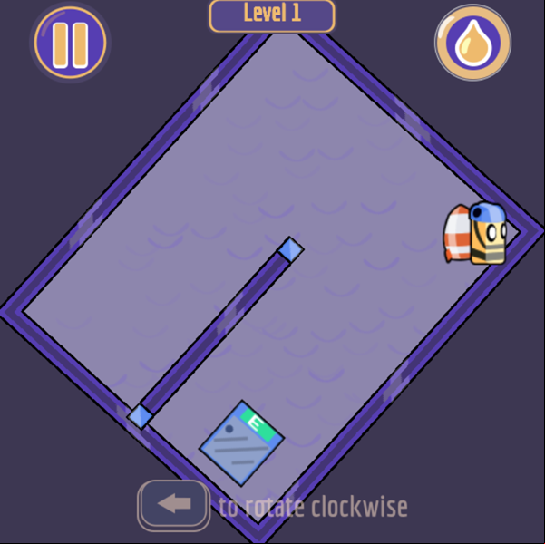 Rocket Bot Game How To Play Screenshot.