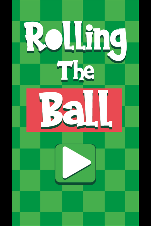 Rolling the Ball Welcome Screen Screenshot.