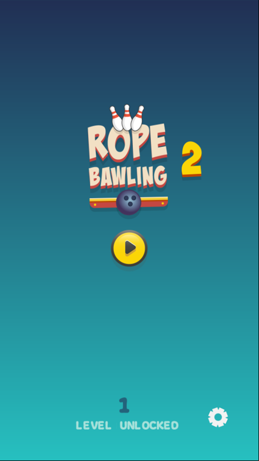 Rope Bawling 2 Game Welcome Screen Screenshot.