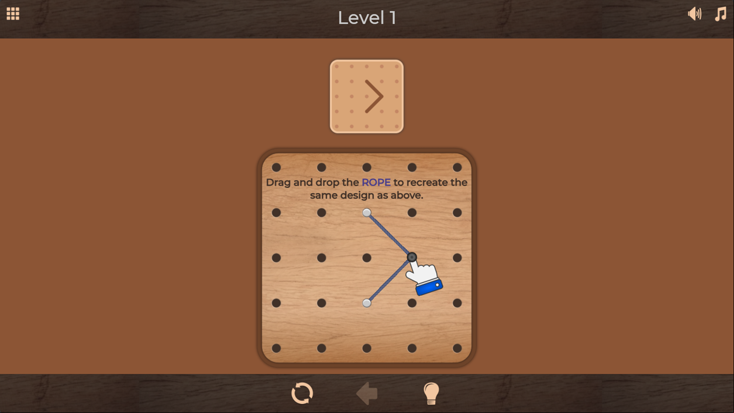 Rope Draw Game Level Play Screenshot.