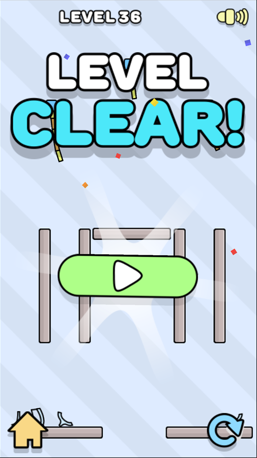 Rope Master Game Level Clear Screen Screenshot.