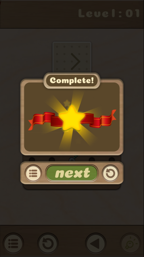 Rope Star Game Level Complete Screenshot.